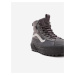 Tmavě šedé pánské kožené kotníkové boty VANS Sk8-Hi Gore
