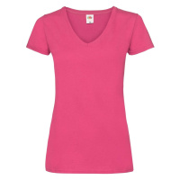 V-neck Women's Pink Valueweight Fruit of the Loom