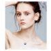 Éternelle Exkluzivní náhrdelník Swarovski Elements Courtney Blue - srdce NH1114-P0996A Modrá 40 