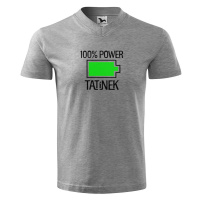 DOBRÝ TRIKO Pánské triko s potiskem 100% power tatínek