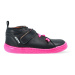 PEGRES CELOROČKY Skinny SBF62F Black/Pink | Dětské celoroční barefoot boty