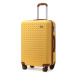 Kono skořepinový kabinový kufr ABS K2394 - žlutá - 40L