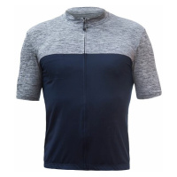 Sensor Cyklo Motion pánský dres krátký rukáv, celozip, Deep blue/šedá