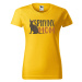 DOBRÝ TRIKO Dámské tričko s potiskem Sphynx mom Barva: Žlutá