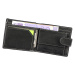 Pánská kožená peněženka Money Kepper CC 5607B černá / bílá