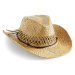 Beechfield Ručně vyráběný slaměný kovbojský klobouk