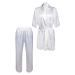 Bílé saténové pyžamo Keira