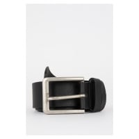 DEFACTO Men's Faux Leather Rectangular Buckle Jean Belt