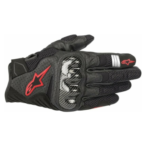 Alpinestars SMX-1 Air V2 Gloves Black/Red Fluorescent Rukavice