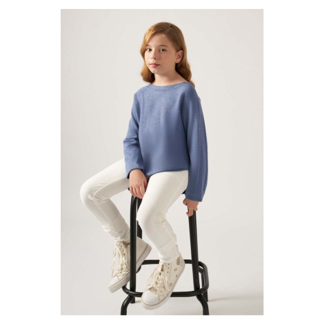 Dětské kalhoty Mayoral béžová barva, hladké