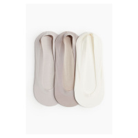 H & M - Ponožky nízký střih 3 kusy - šedá