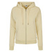 Ladies Organic Terry Zip Hoody - softyellow