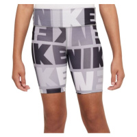 Nike DRI-FIT ONE Dívčí elastické šortky, šedá, velikost