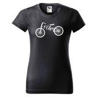 DOBRÝ TRIKO Dámské tričko s potiskem Frčím Barva: Ebony grey