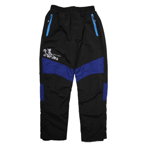 Chlapecké šusťákové kalhoty, zateplené - Wolf B2274, černá Barva: Černá