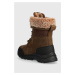 Semišové boty UGG Adirondack Boot III Tipped dámské, hnědá barva, na plochém podpatku, lehce zat