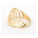 Dámský prsten ze žlutého zlata se zirkony PR0555F + DÁREK ZDARMA