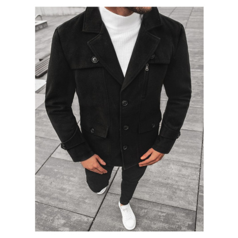 Buďchlap Trendy černý pánský kabát N/5920