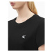 Calvin Klein Calvin Klein dámské černé tričko SLIM ORGANIC COTTON T-SHIRT