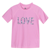 COLOR KIDS-T-shirt W. Print, begonia pink Růžová