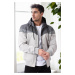 36136 Dewberry Triangle Piece Hooded Seasonal Mens Coat-LIGHT GREY