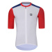 HOLOKOLO Cyklistický dres s krátkým rukávem - TECHNICAL - bílá/modrá