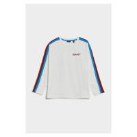 TRIČKO GANT D2. SPORTY STRIPE LS T-SHIRT bílá