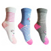 Dívčí ponožky Aura.Via - GMZ7756, bílá/ antracit/ modrá Barva: Mix barev