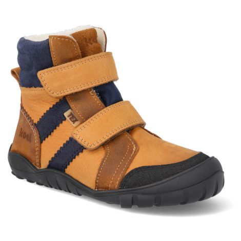 Barefoot dětské zimní boty Koel - Milo Hydro Tex Miel hnědé Koel4kids