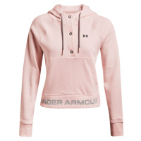 Under Armour RIVAL FLEECE MESH HOODIE Dámská mikina, růžová, velikost