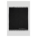 Šátek se směsí kašmíru Karl Lagerfeld černá barva, melanžový