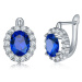 Sisi Jewelry Náušnice Swarovski Elements Fiona Sapphire E1323-KSE0063 (3) Modrá