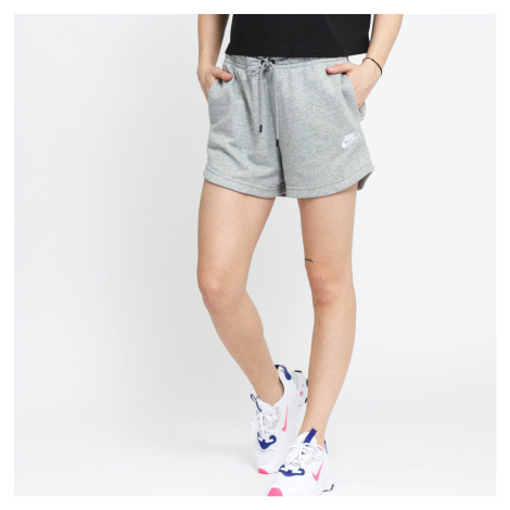 Nike NSW Essential Fleece High-Rise Shorts French Terry Dk Grey Heather/ White