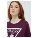 Bavlněné tričko Guess Fialová barva, E02I01 JA914