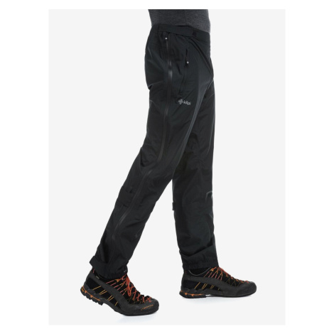 Černé pánské sportovní nepromokavé kalhoty Kilpi ALPIN