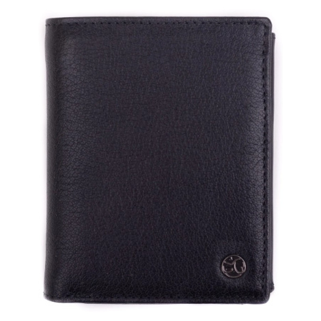 SEGALI Pánská kožená peněženka 27942042519 černá melír