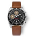 Nivada Grenchen Chronosport White Automatic - Brown Leather