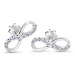 Cutie Diamonds Elegantní náušnice z bílého zlata s brilianty ve tvaru nekonečna DZ60149-30-00-X-