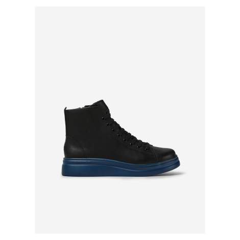 Modro-černé dámské kotníkové kožené boty Camper Triton