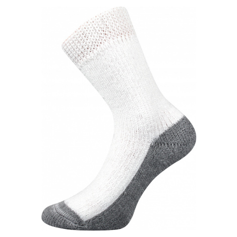 Teplé ponožky Boma bílé (Sleep-white) M