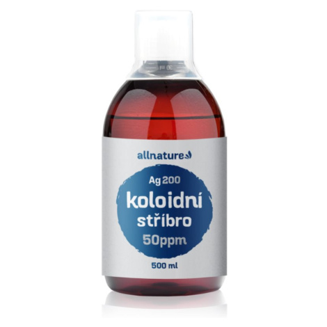 Allnature Koloidní stříbro Ag200 50 ppm zklidňující čisticí tonikum 500 ml