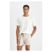 DEFACTO Mesh Lined Short Swim Shorts