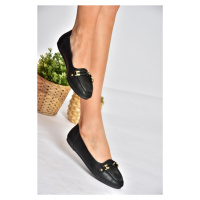 Fox Shoes P250005409 Black Women's Daily Flats