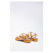 Sandály Gino Rossi A45160 Přírodní kůže (useň) - Lícová