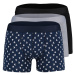 Trendyol 3-Pack Multi Color Marine Patterned-Flat Pack Cotton Boxer