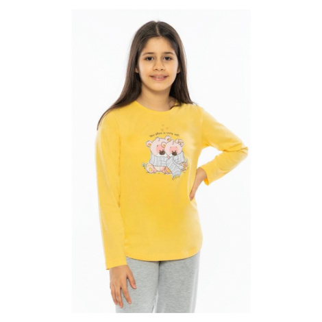 Dětské pyžamo Vienetta Secret Méďové | žlutá