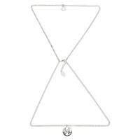 Náhrdelnik karl lagerfeld k/monogram dip double necklace silver