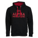 Alpha Industries Mikina Foam Print Hoody černá | červená