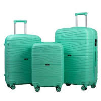 ROWEX Extra odolný cestovní kufr Glider, mint, set 3 ks