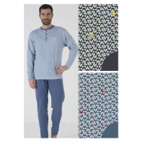 Pánské pyžamo Karelpiu KF5109 | modrá